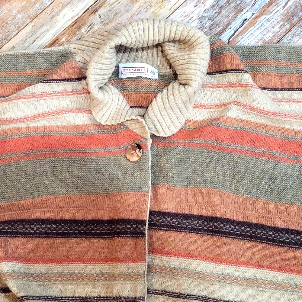 Stefanel pure virgin wool large sweater